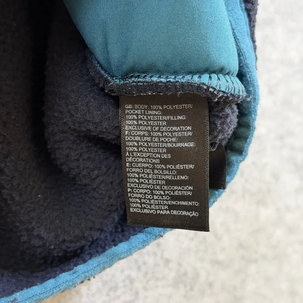 The North Face Carbondale Sherpa Fleece Vest Mens XXL Navy Full Zip Hiking